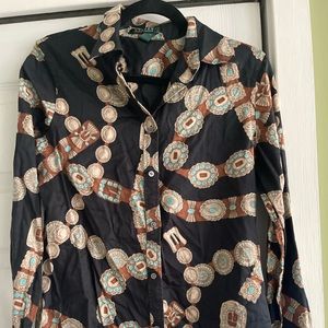 LAUREN Ralph Lauren Printed Button Down